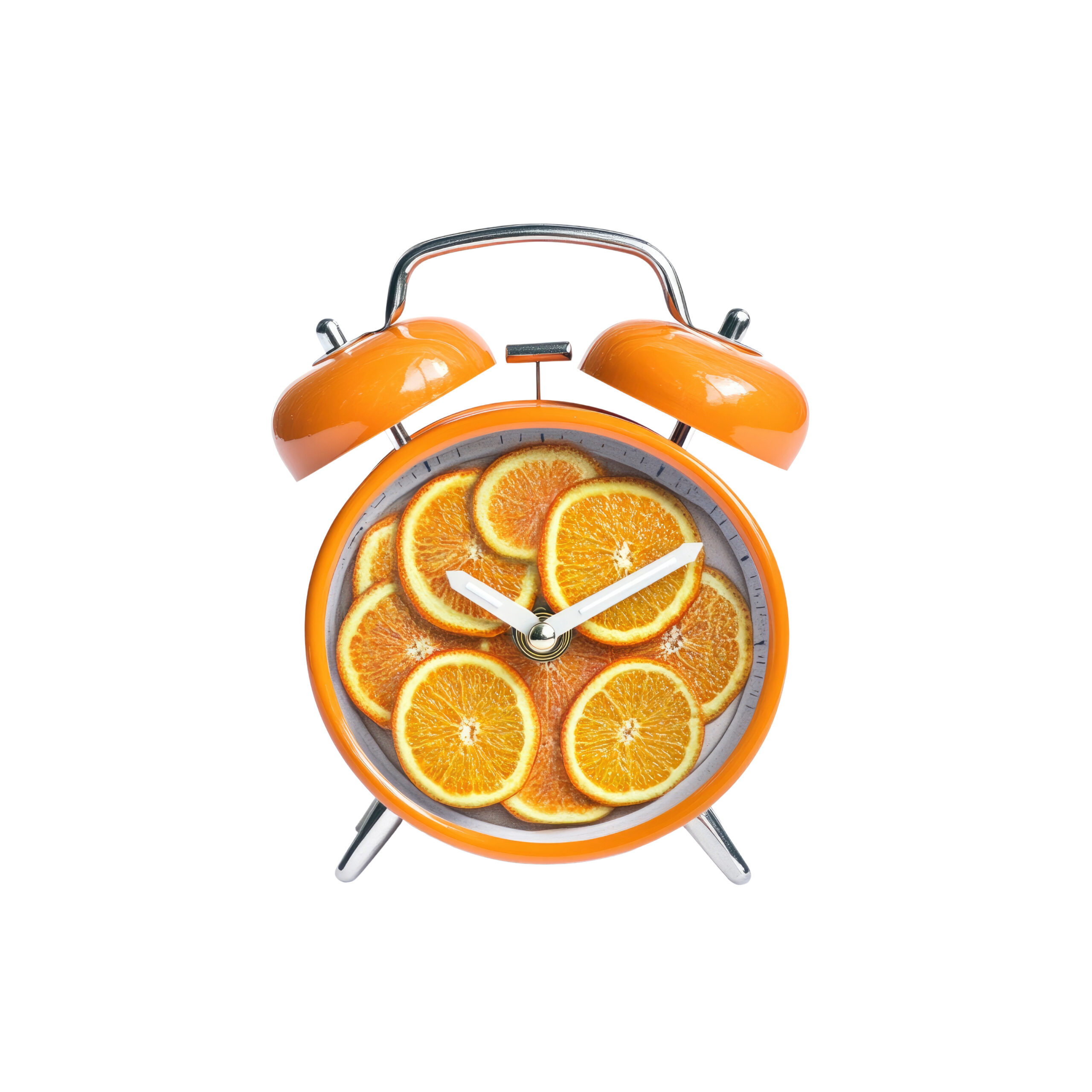 Home orange clock alarm